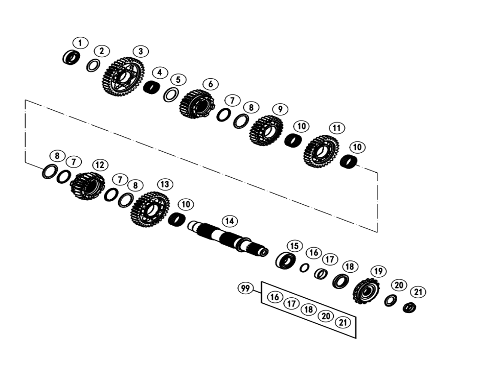 E06-2 Counter Shaft